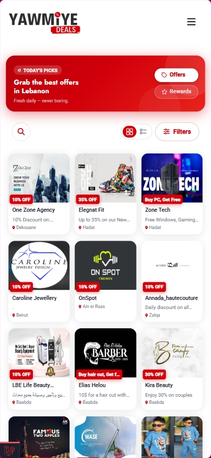 Yawmiye Deals app